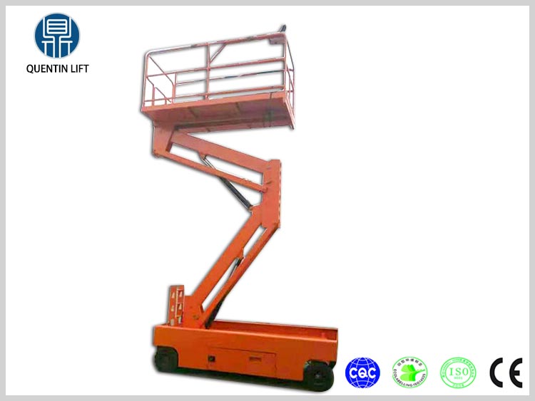 6 meters electric scissor lift platform used for aerial work