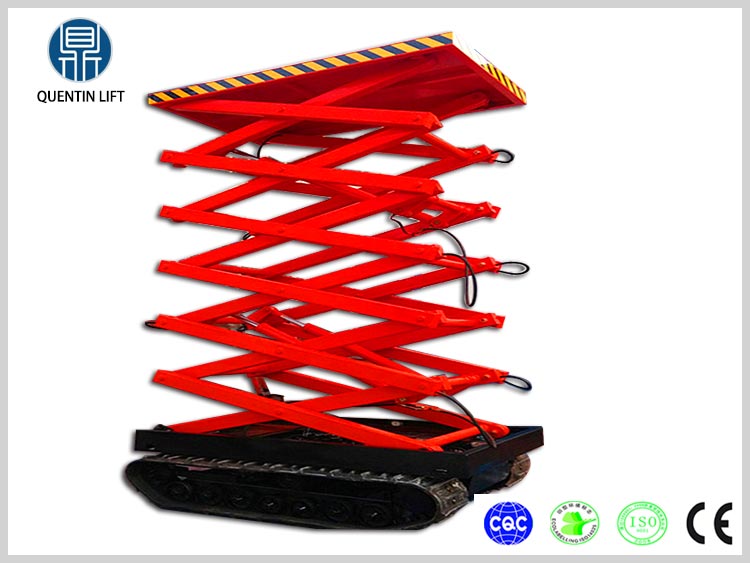 6 meters electric scissor lift platform used for aerial work