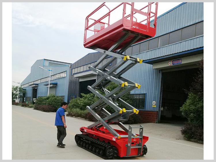 6 meters electric scissor lift platform used for aerial work