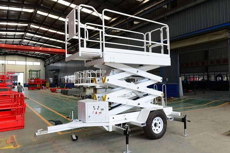 6 meters electric scissor lift platform used for aerial work