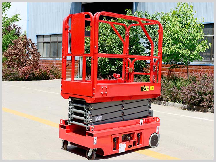 6 meters electric scissor lift platform used for aerial work