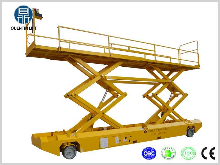 6 meters electric scissor lift platform used for aerial work