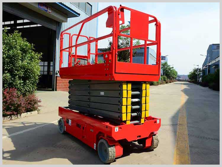 6 meters electric scissor lift platform used for aerial work