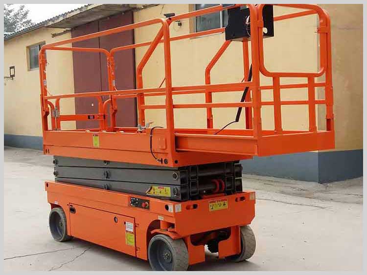 6 meters electric scissor lift platform used for aerial work