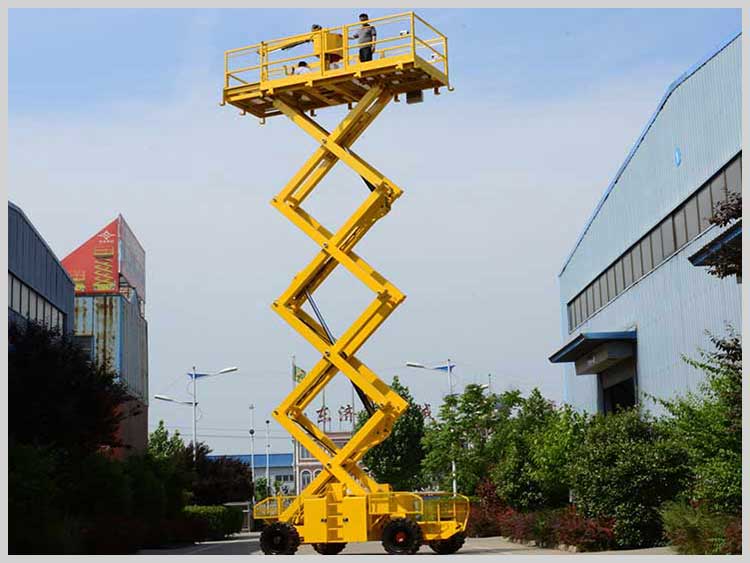 6 meters electric scissor lift platform used for aerial work