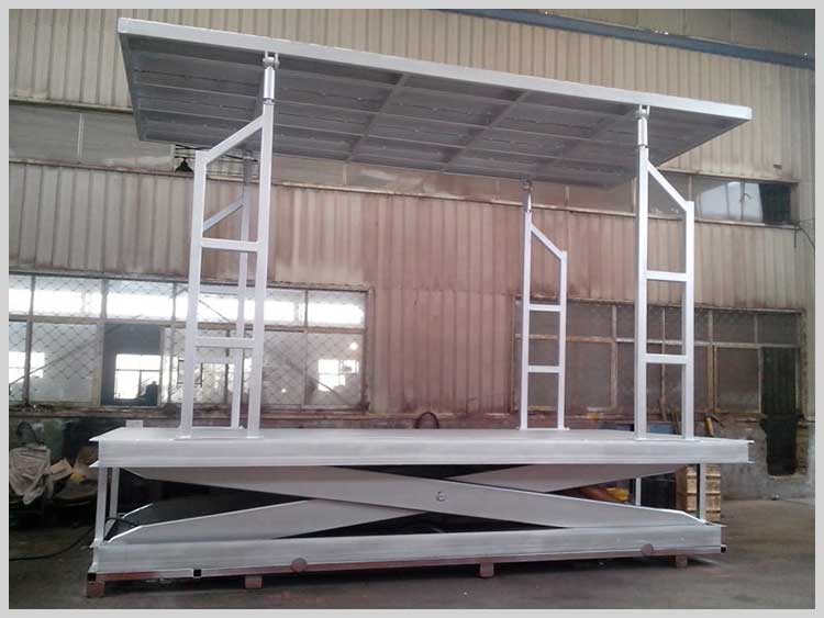 6 meters electric scissor lift platform used for aerial work