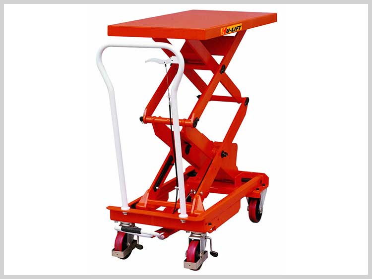 6 meters electric scissor lift platform used for aerial work