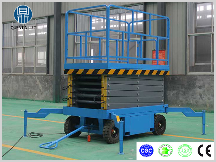 6 meters electric scissor lift platform used for aerial work