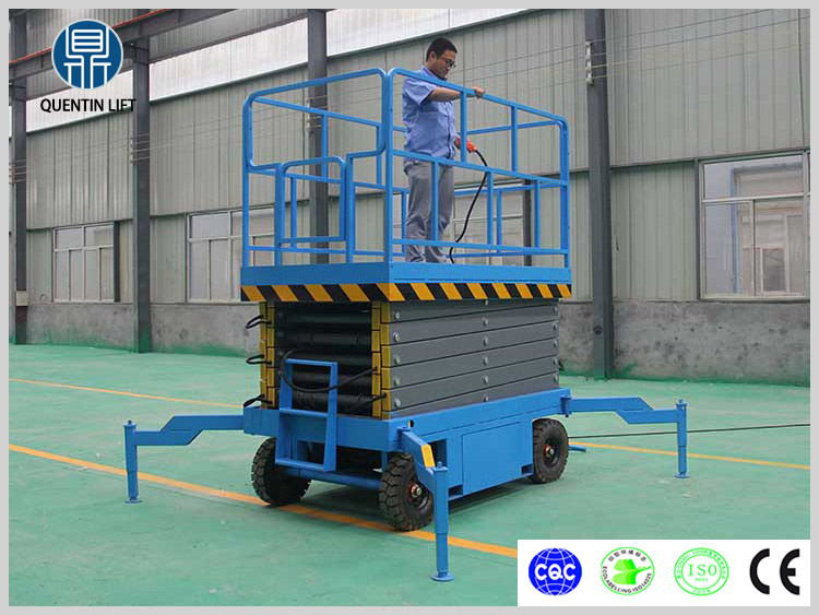 6 meters electric scissor lift platform used for aerial work