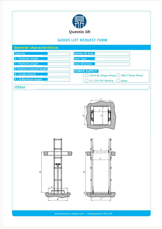 1 Form needed to get design of vertical goo