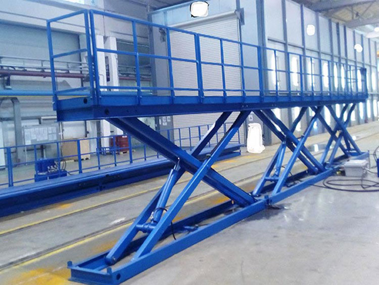 6 meters electric scissor lift platform used for aerial work