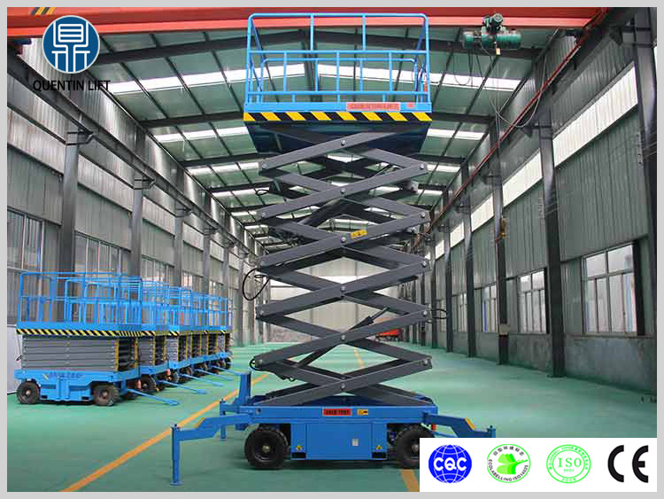 6 meters electric scissor lift platform used for aerial work