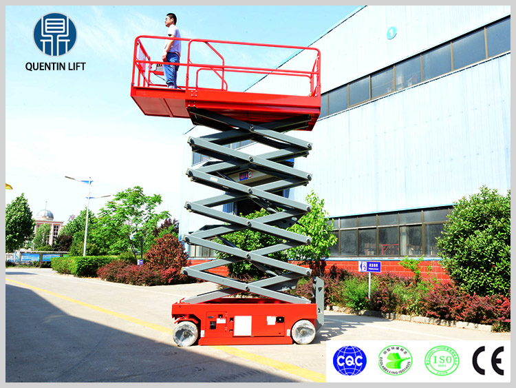 6 meters electric scissor lift platform used for aerial work