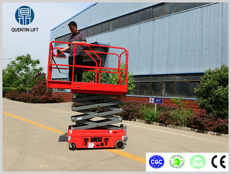 6 meters electric scissor lift platform used for aerial work